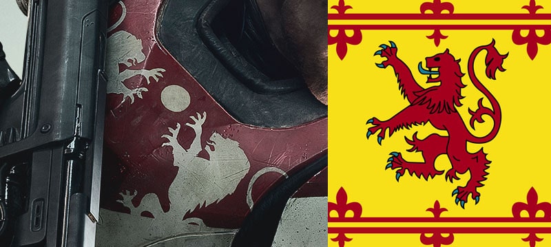 Destiny 2 armour and Royal Banner of Scotland