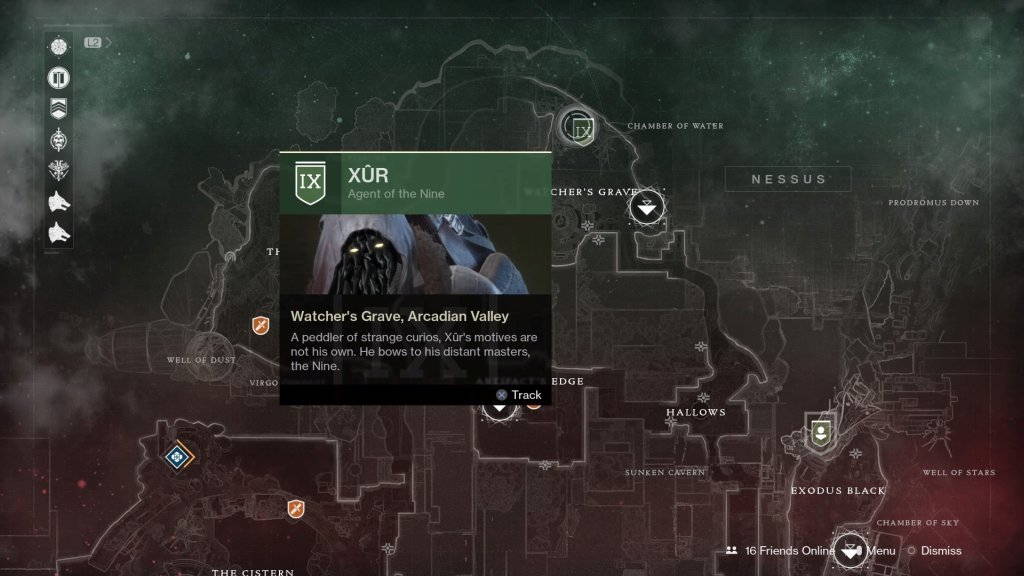 Destiny 2 Xur Location & Inventory for 13th October 17th October