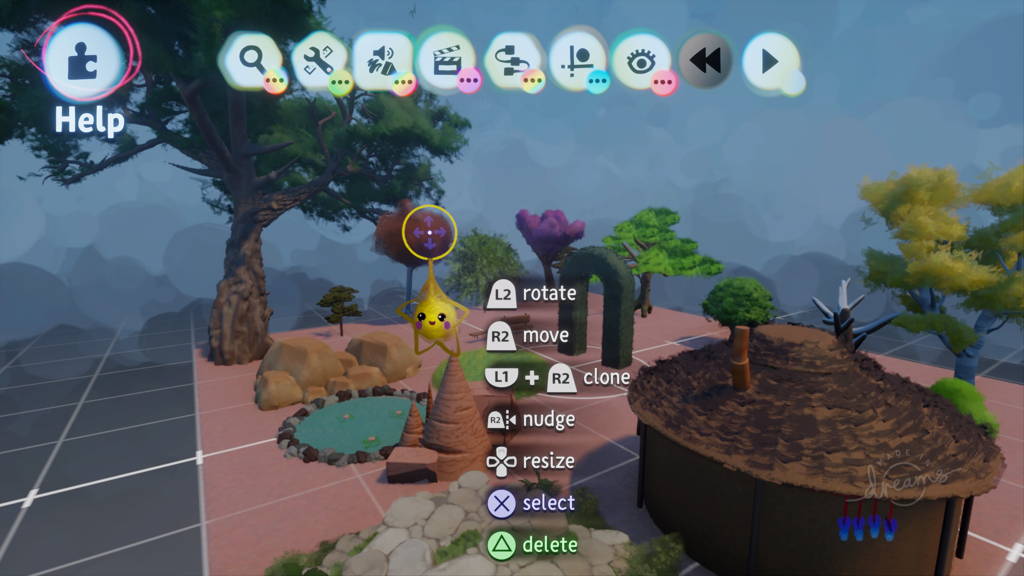 Dreams PS4 create mode screenshot