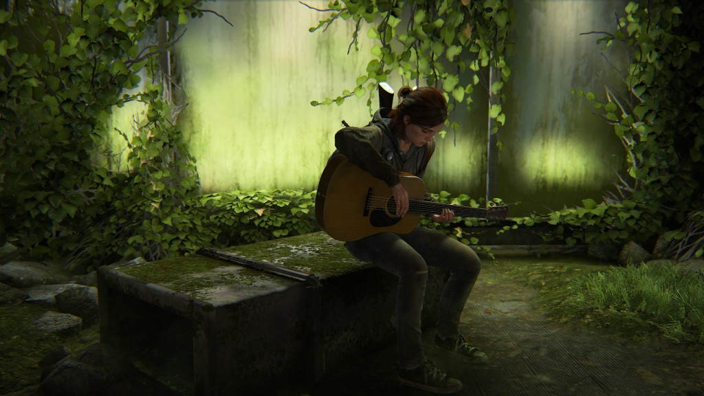 The Last of Us Part 2 Review - Ellie playing guitar