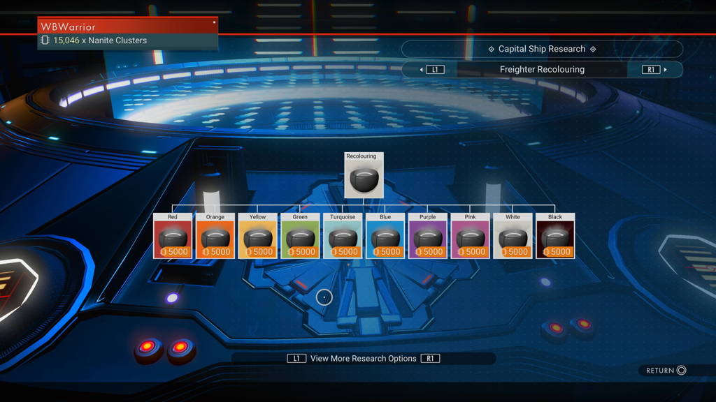 No Man's Sky Desolation How to Change the Colour of Your Freighter