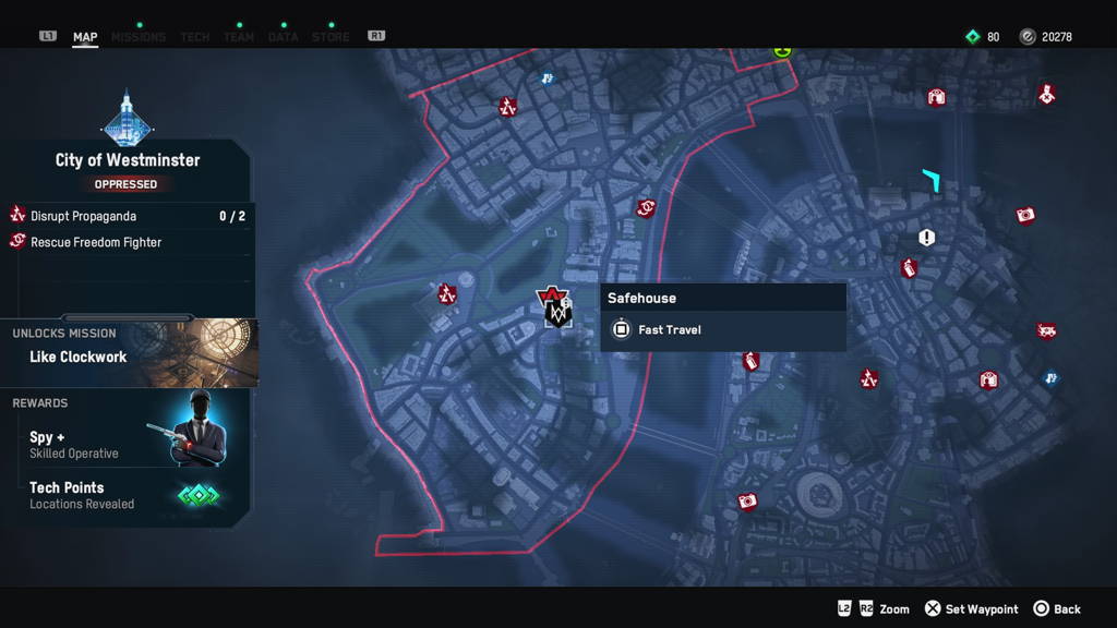 Watch Dogs Legion Safehouse Collectables guide - map location of Safehouse