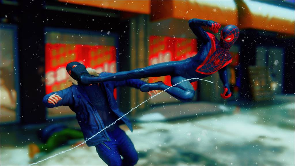 Spider-Man: Miles MOrales PS5 review - flying kick