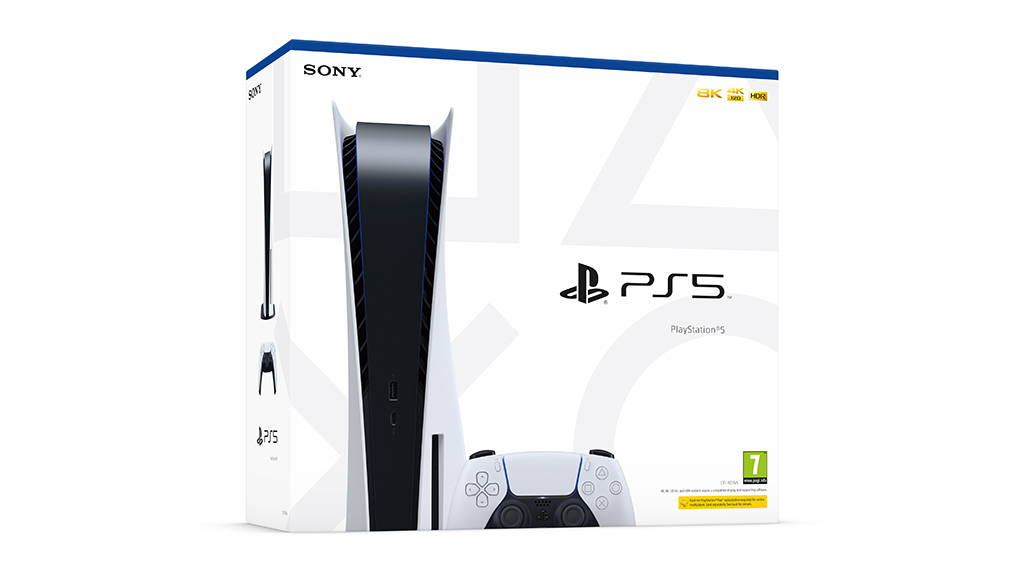 PS5 console retailer box