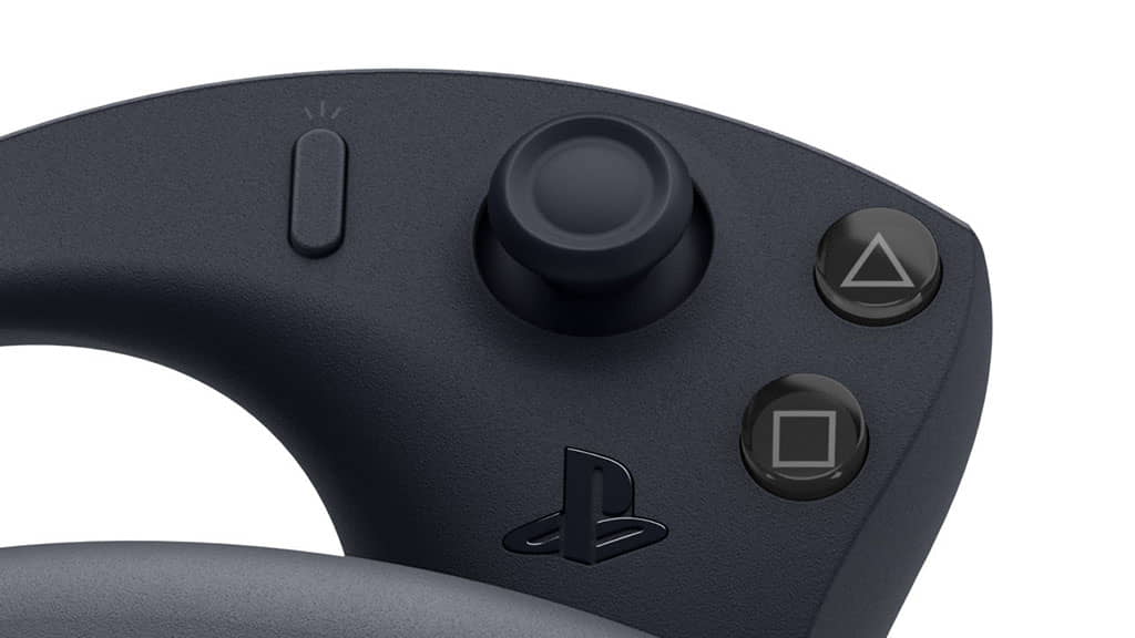 PSVR 2 controller close up of buttosn and thumbstifck
